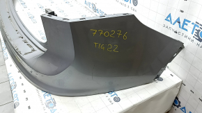 Rear bumper bare upper part VW Tiguan 18-24 silver, broken fasteners, scratches, dented