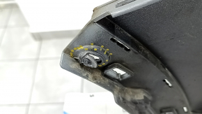 Rear bumper bare upper part VW Tiguan 18-24 silver, broken fasteners, scratches, dented