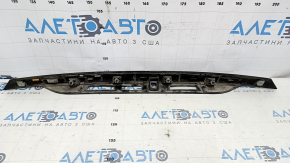 Upper trunk door molding Infiniti JX35 QX60 16-20 rest, chrome, broken fasteners, scratches