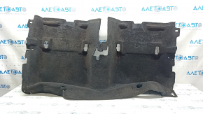 Floor covering rear Ford Fusion mk5 19-20 hybrid, plug-in, black, for cleaning