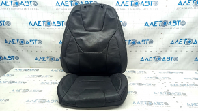 Driver's seat upholstery Ford Fusion mk5 17-20 titanium, leather black, dry cleanable