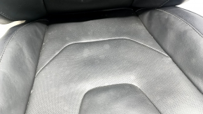 Driver's seat upholstery Ford Fusion mk5 17-20 titanium, leather black, dry cleanable
