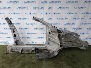 Front left quarter Ford Fusion mk5 13-20 plug-in on body, silver, rusty