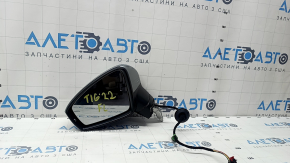 Left side mirror complete VW Tiguan 22-24 16 pins, BSM, dimming, turn signal, heating, graphite gray, bumpers