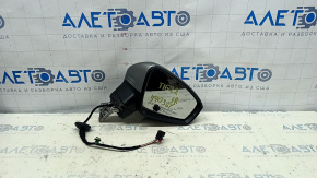 Right side mirror complete VW Tiguan 22-24 6+2 pins, BSM, dimming, turn signal, heating, graphite gray, bumpers