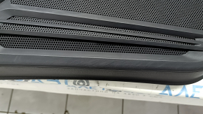 Door trim card front left VW Tiguan 22-24 black, armrest leather black white stitching, insert leather black, gray molding, with tweeter, with handle, worn
