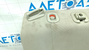 Rear row of seats, upper part, right, Toyota Prius 30 10-15, velour, gray, with belt and armrest, for cleaning