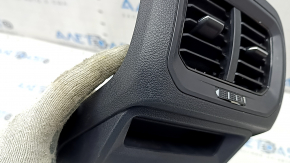 Center console trim with deflector VW Tiguan 18-19 black