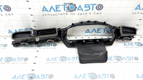 Dashboard trim center VW Tiguan 18- graphite, with air ducts, type 2