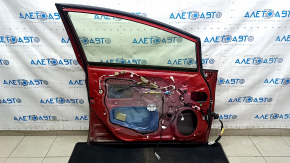 Door assembly front left Toyota Prius 30 10-13 keyless, red 3R3, butt