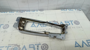 BMW 5 F10 11-16 shifter pad small, chrome, bumps, micro scratches