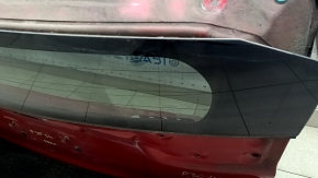 Naked trunk door with glass Toyota Prius 30 12-15 red 3R3, with two glasses