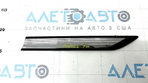 Front door molding left VW Tiguan 22-24 black gloss with chrome