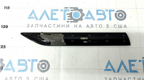 Front door molding left VW Tiguan 22-24 black gloss with chrome