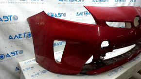 Front bumper bare Toyota Prius 30 13-15 rest, red