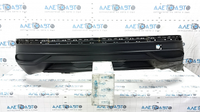 Bare rear bumper lower part VW Tiguan 22-24 structure without parking sensors, torn, dented, broken fasteners, scratches