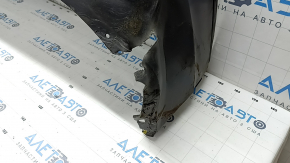 Bare rear bumper lower part VW Tiguan 22-24 structure without parking sensors, torn, dented, broken fasteners, scratches