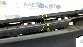 Bare rear bumper lower part VW Tiguan 22-24 structure without parking sensors, torn, dented, broken fasteners, scratches