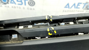 Bare rear bumper lower part VW Tiguan 22-24 structure without parking sensors, torn, dented, broken fasteners, scratches