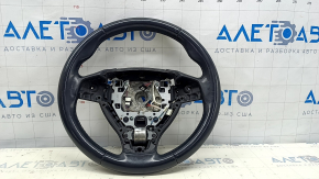 Naked steering wheel BMW 5 F10 11-16 black leather, under petals, heated, scratches, bumps
