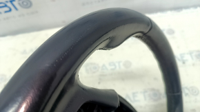 Naked steering wheel BMW 5 F10 11-16 black leather, under petals, heated, scratches, bumps