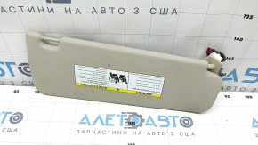 Left visor BMW 5 F10 11-16 beige oyster, without hook, for cleaning