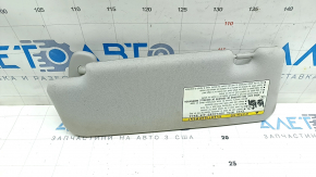 Right visor Toyota Prius 30 10-15 gray, without hook, dry-cleanable