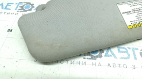 Right visor Toyota Prius 30 10-15 gray, without hook, dry-cleanable