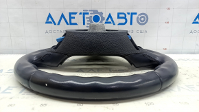 Naked steering wheel BMW 5 F10 11-16 black leather, under petals, heated, scratches, bumps