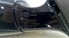 Left side mirror complete BMW 5 F10 11-16 9 pins, turn signal, white, scratches, abrasion, sand