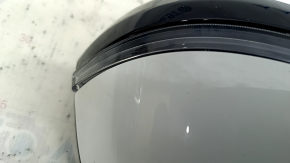 Left side mirror complete BMW 5 F10 11-16 9 pins, turn signal, white, scratches, abrasion, sand