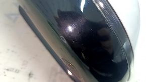 Left side mirror complete BMW 5 F10 11-16 9 pins, turn signal, white, scratches, abrasion, sand