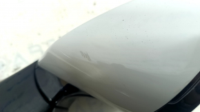 Side mirror right complete BMW 5 F10 11-16 5 pins, turn signal, white, scratches, sand