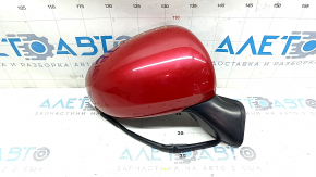 Side mirror right complete Toyota Prius 30 10-15 5 pins, red