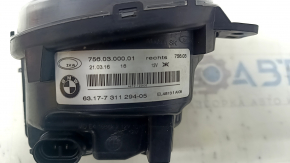 Fog light right PTF BMW 5 F10 14-16 pokes, scratches, sand