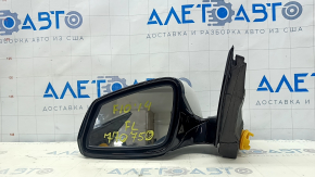 Left side mirror complete BMW 5 F10 11-16 9 pins, turn signal, white, scratches, abrasion, sand