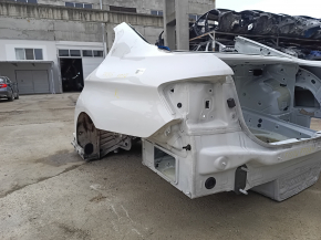 Quarter wing rear left BMW 5 F10 11-16 on the body, white