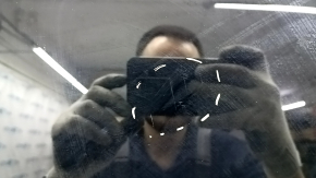 Sunroof assembly BMW 5 F10 09-16 beige curtain, scratches on glass, needs cleaning