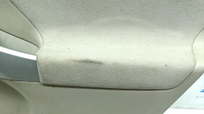 Door trim card rear right Toyota Prius 30 10-15 beige, with beige insert cloth, with handle, seal and gray overlay, scratches, for dry cleaning