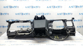 Torpedo front panel with AIRBAG Ford Fusion mk5 19-20 black under projection, under start-stop, worn, rusty pyropatron