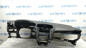 Torpedo front panel with AIRBAG Ford Fusion mk5 19-20 black under projection, under start-stop, worn, rusty pyropatron