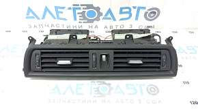 Air duct deflector dashboard central BMW 5 F10 11-16 black with chrome