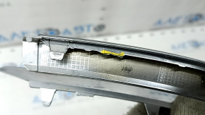Rear bumper molding left BMW 5 F10 11-16 Luxury Line, broken guides