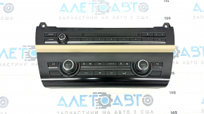 Climate control and radio control BMW 5 F10 14-16 Dual zone, with beige trim, air under glass