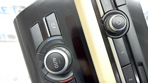 Climate control and radio control BMW 5 F10 14-16 Dual zone, with beige trim, air under glass