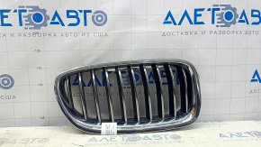Radiator grill right BMW 5 F10 14-16 chrome, Base, bumpers, sand