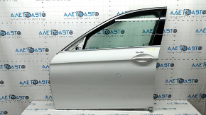Door assembly front left BMW 5 F10 11-16 keyless, white 300, butt