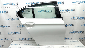 Door assembly rear right BMW 5 F10 11-16 keyless, white 300