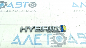 Emblem inscription "HYBRID" trunk door Toyota Venza 21-