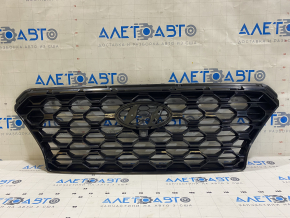 Radiator grill assembly Hyundai Santa FE 19-20 with badge, graphite